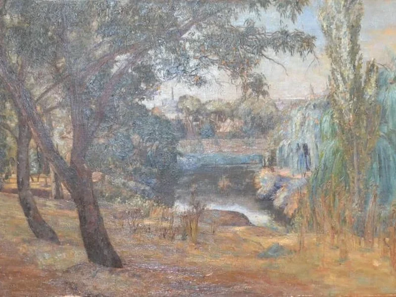 1883-Ethel Barringer - Paesaggio
